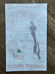Vintage SANDYLION Outfit A Sophisticate Activity Stickers Sheet HTF