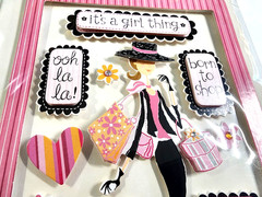 Provo Craft Girly Girl 3D Dimensional Stickers 2005 Rob & Bob Studio Retro RARE