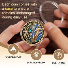 5 Pcs Police Challenge Coin – Skeletons and Goddess of Justice Challenge Coin…