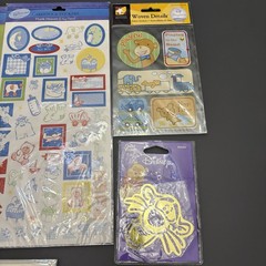 Lot of Baby Theme Boy or Girl Scrapbooking Stickers Rub-ons 1 Stencil- BRAND NEW