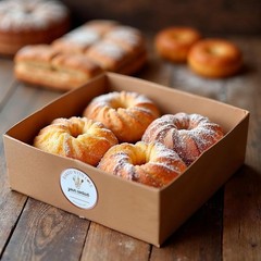 Mobiusea Creation Rosegold Baked with Love Stickers | 2 Inch 300pcs Packaging La