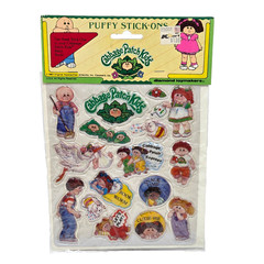 VINTAGE 1983 CABBAGE PATCH KIDS PUFFY STICKERS STICK-ONS NEW IN PACKAGE SEALED