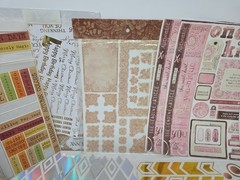 Lot Of 55 Mixed Brands Scrapbooking Supplies, Stickers, Sentiments, Etc.