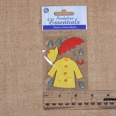Sandylion Essentials Rainy Days Dimensional Scrapbooking Stickers