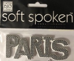 PARIS KIDS Dimensional Soft Spoken Stickers(8pc)MAMBI•France•Bon Jour*Notre Dame