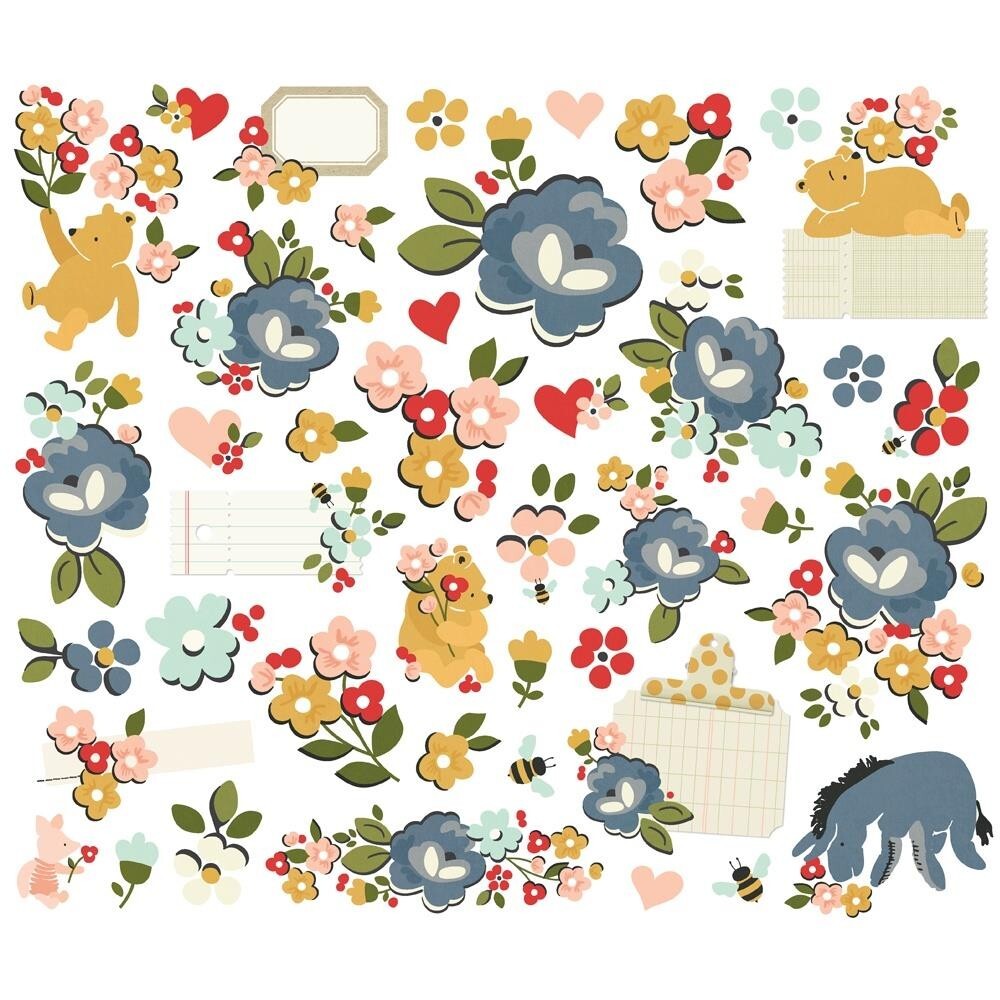 Simple Stories ~ SAY CHEESE CLASSIC POOH ~ Floral Bits ~ Disney