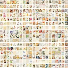 HOMICO 400Pcs Junk Journal Vintage DIY Material Paper Journaling Supplies Scrapb