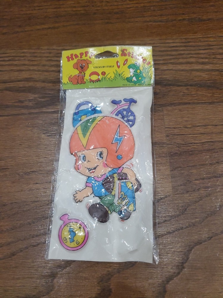 Cool Vintage NOS MINT 80s Nobility Large Puffy Character Stickers
