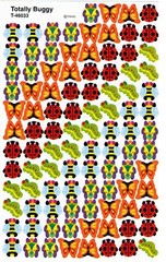 3 New sheets MINI Colorful Bugs Bee Butterfly Ladybug Scrapbook 300 Stickers!