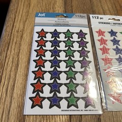 Jot Stickers Stars 3sheets 336 Stickers NEW Free Shipping