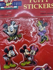 Vintage 1980s Disney Mickey’s Stuff for Kids Puffy Stickers Sealed More In Store