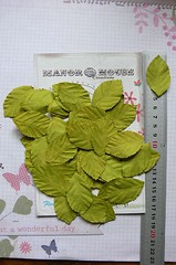 LEAVES Light GREEN LARGE x 40 Pack Paper – 48mm long x 28mm wide Manor House