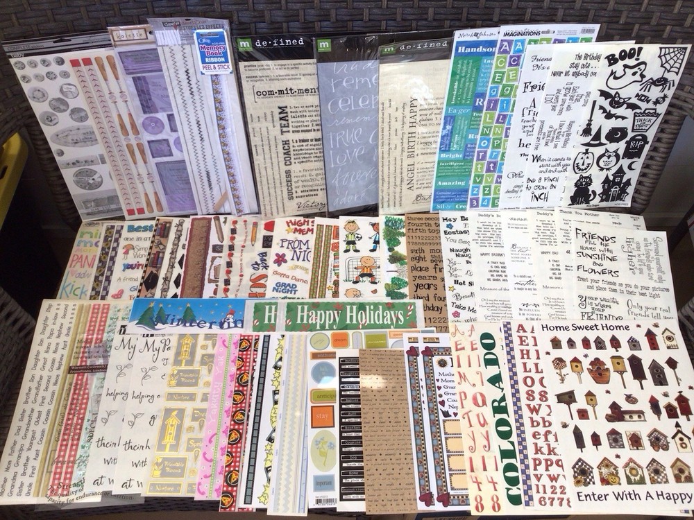 HUGE STICKER LOT~200+ Shts./Pks.~Mixed Themes & Brands~NEW