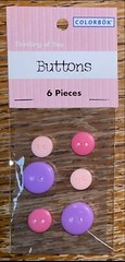 Colorbok Adhesive Buttons 6 Pcs Thinking of You 3D Card 37857 Scrapbook Stickers
