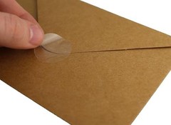 1 Inch Clear Sealing Stickers – 1000 Round Envelope Seal Labels, Mailing Supplie