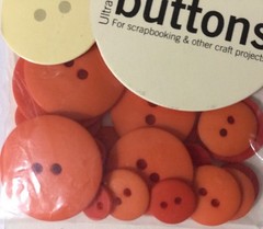 ORANGE CIRCLE ULTRA-THIN BUTTONS(24pc)Making Memories•Asst. Sizes 3/8″-7/8″