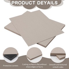 Chipboard Cardboard 8.5 x 11 inch, 100 Sheets of 22 Point Kraft Board, Flat C…