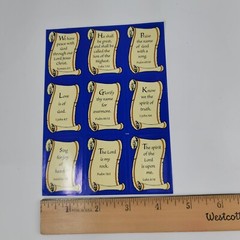 300 Bible Verse Stickers 2 Styles Scroll Metallic Sunday School Stocking Stuffer