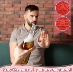 Siifert 30 Pcs Recovery 1 Month AA Chips and Medallions Bulk Sobriety Chips A…