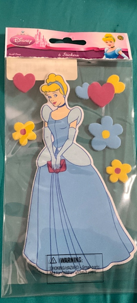JOLEE Disney Dimensional Stickers EK Success Cinderella