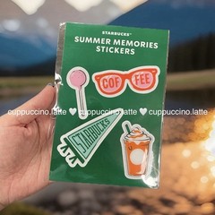 NWT Starbucks 2026 Summer Road Trip Sticker Pack of 4 Stickers 1 Sheet- Pack #3
