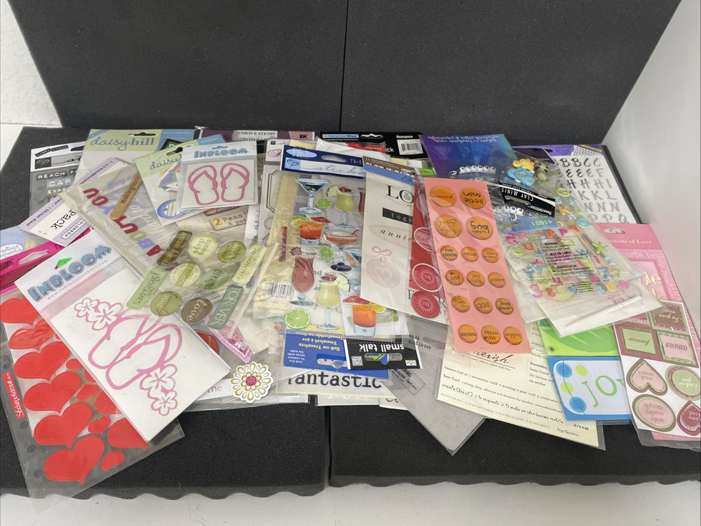 Large Lot Scrapbooking Stickers VTG to Now Variety Recollections Sandylion 62