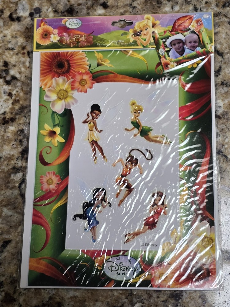 (3) Kids Clings Disney Mickey & Friends, CARS, Tinkerbell Vinyl Frame 4×6 NEW
