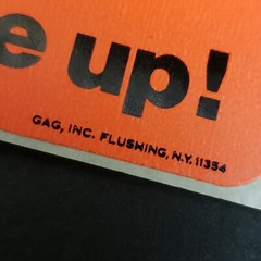 Lot 70s 80s Sticker Lot 2 Neon Orange Stickers Dynamite Don’t Shake Me Up 5 x 3″