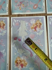 Hallmark Barbie 12 Dancing Princesses Stickers 6 Sheets, 2 Missing Stickers