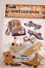 Victorian Designed Raised Stickers Bundle of 7 different Clothing Accessories