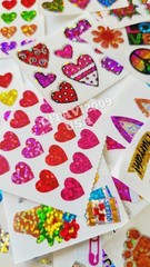 VINTAGE STICKERS LOT OF 176 MODULES HAMBLY STUDIOS PRISMATIC/GLITTER NO REPEATS