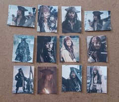 Jack Sparrow from Pirates of the Caribbean Themed Stickers – Lot of 12