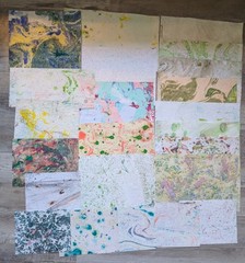 23 Piece Handmade Artisan Paper For Scrapbooking, Card Making, Junk Journals