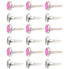 Mini Round Brads Acrylic DIY Scrapbooking Craft Metal Fasteners 100Pcs