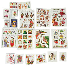 Lot of 25 Provo Craft Sticker Sheets Christmas Holiday Reindeer Snowmen Santa