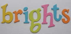 {163 Pc} Lowercase *BRiTE COLORS* Chipboard Alphabet Letters & Embellishment