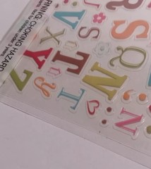 Scrapbook Craft Letter Embellishments Multi Colored 5 Packs Unused