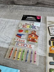Sticker Lot SCHOOL Kids PreK Elementary Scrapbooking 3D Stickers Jolees RARE #65