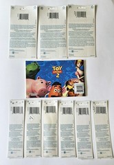 Vtg Sandylion LOT Toy Story 2 Album And Stickers Andy Buzz Aliens Glow Fuzzy
