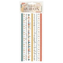 Stamperia – FAMILY – STRIPES – RUB ON – 4″ x 8.5″ – JAN 2026