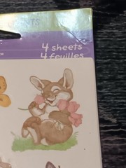 stickety-doo-da stickers Easter bunny rabbit holiday agc 4 sheets