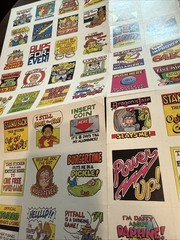 VTG 1984 Scholastic Book Club Sticker Sheet Pac Man Pickles Video Games RL Stine