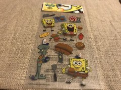 NEW Sponge Bob Krabby Patty Nickelodeon Spongebob Squarepants 12 Stickers