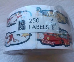 SEALED Vintage RA LANG 250ct Stickers Roll Labels Christmas Holidays 80’s Rare