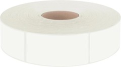 600 PCS Rectangular Stickers, Blank Write on Labels Self-Adhesive Roll White