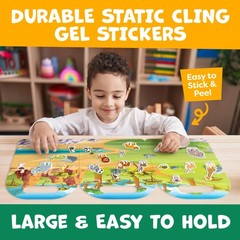 Reusable Sticker Books for Toddlers 1-3, Stickers for Toddlers 2-4 Years – St…