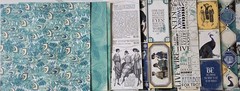 Scrapbooking Collection Huge Lot Vintage Fashion Theme Teal Peacock Paper Brads