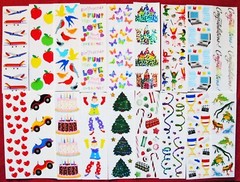 Mrs Grossman Vintage 2×6″ Sticker Sheets *Your Choice-Over a Hundred Designs*