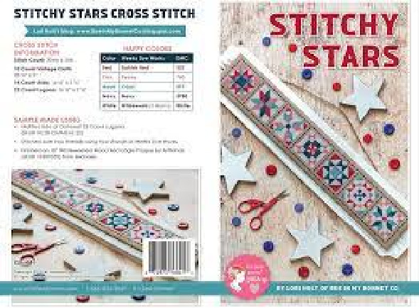 Its Sew Emma Pattern STITCHY STARS CROSS STITCH