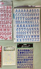 Lot of 26 Sheets Alphabet Stickers Sticko, MAMBI, NRN, K & Company New!